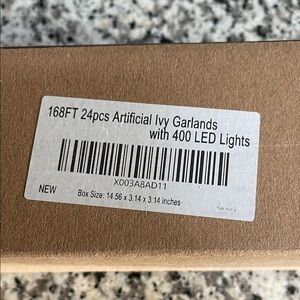 Artificial Ivy Garlands with LED Lights